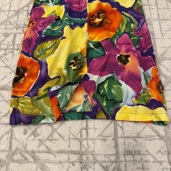 Jams World Dress Womens XS Sleeveless Poppy Floral A-line Pockets Hawaii Dress - Picture 9 of 9